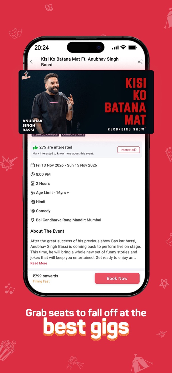 BookMyShow iPhone screenshot 3