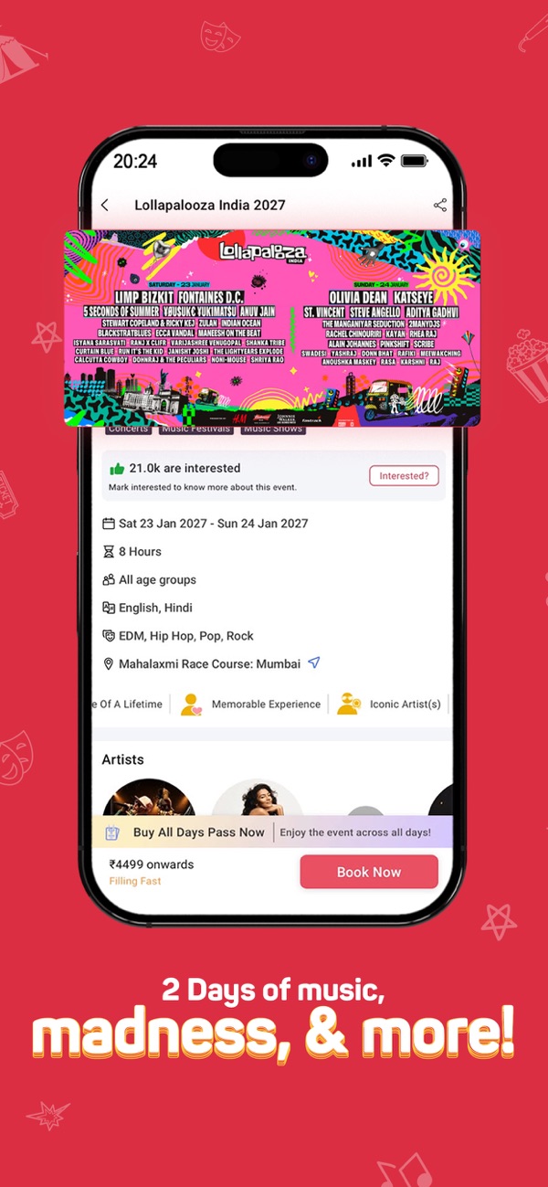 BookMyShow iPhone screenshot 4