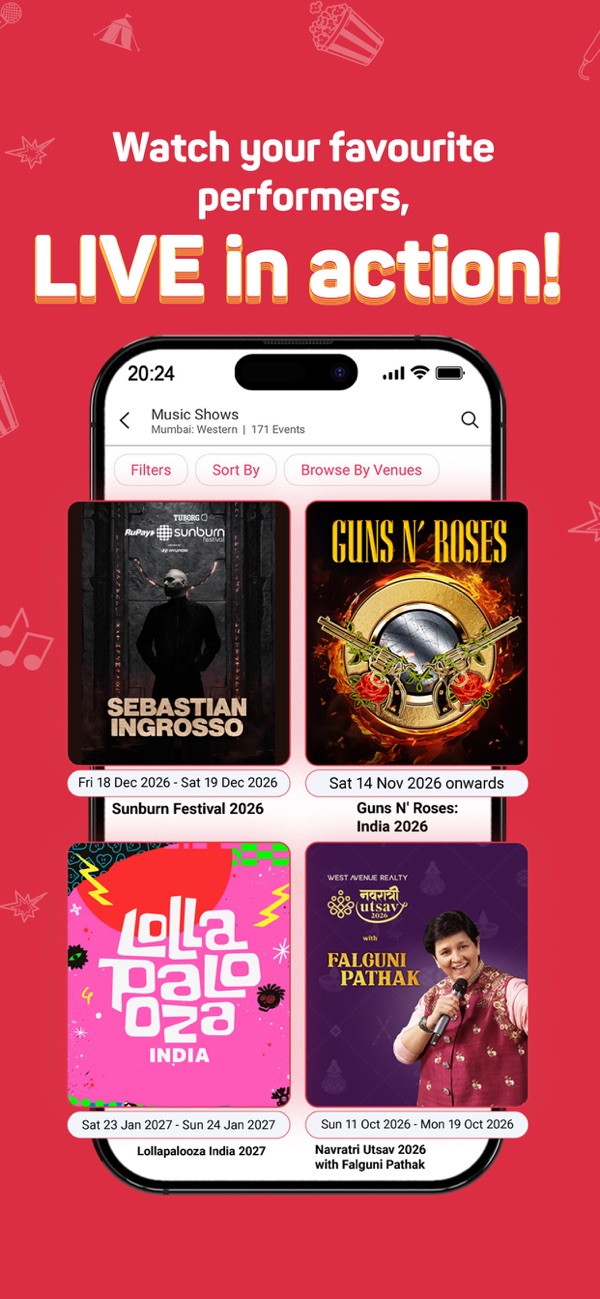 BookMyShow iPhone screenshot 5