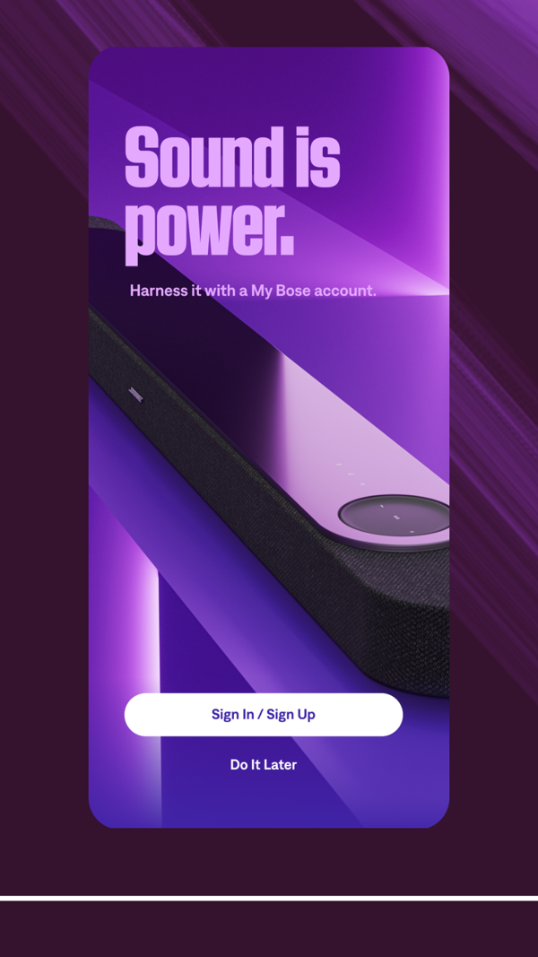Bose iPhone screenshot 1