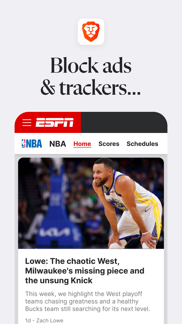 Brave Browser & Search Engine iPhone screenshot 2