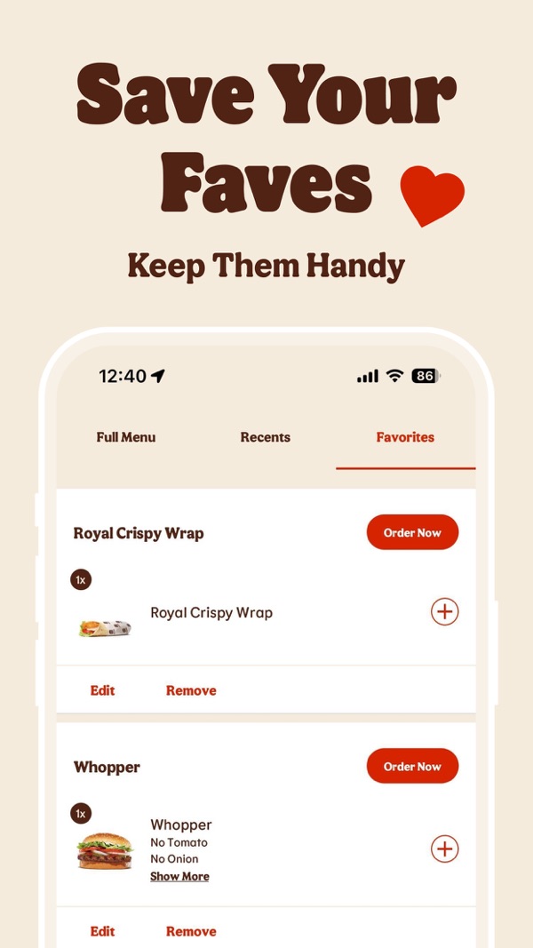 BURGER KING® App iPhone screenshot 5