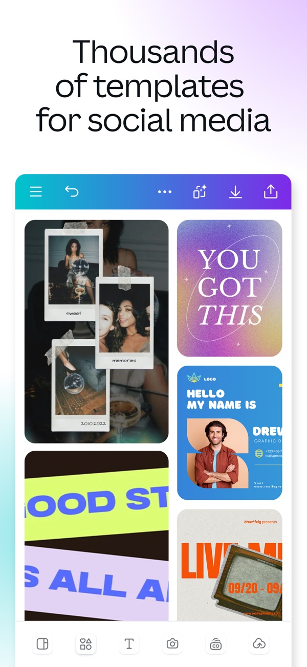 Canva AI Photo & Video Editor iPhone screenshot 2