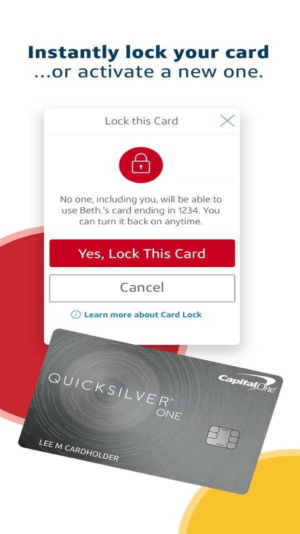 Capital One iPhone screenshot 6