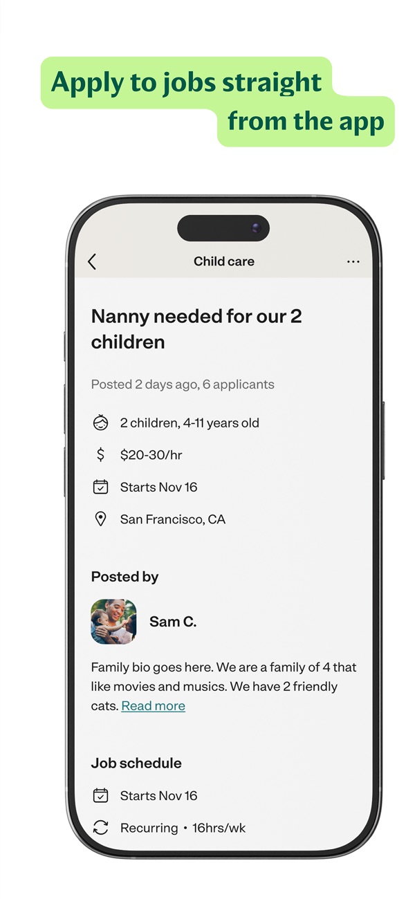 Care.com Caregiver iPhone screenshot 5