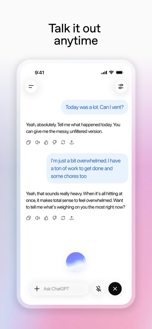 ChatGPT iPhone screenshot 2