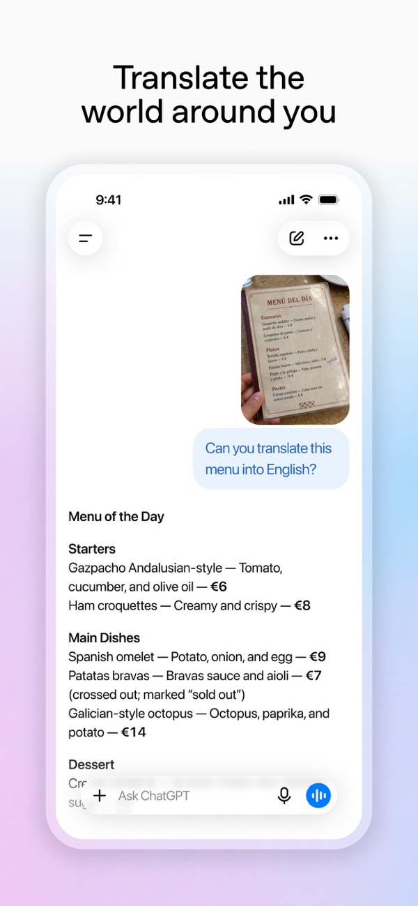 ChatGPT iPhone screenshot 5