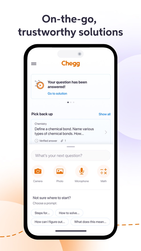 Chegg Study iPhone screenshot 2