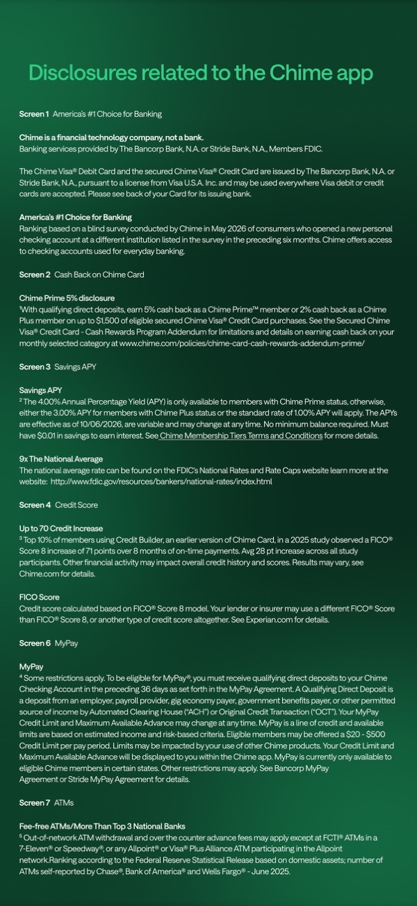 Chime® iPhone screenshot 8