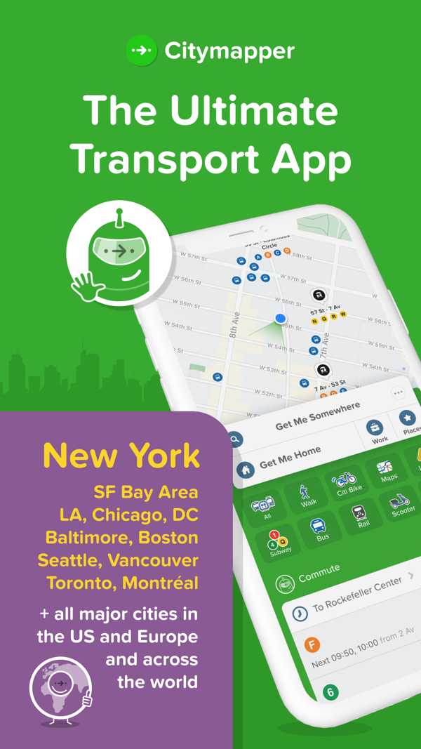 Citymapper iPhone screenshot 1