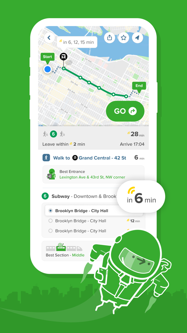 Citymapper iPhone screenshot 4