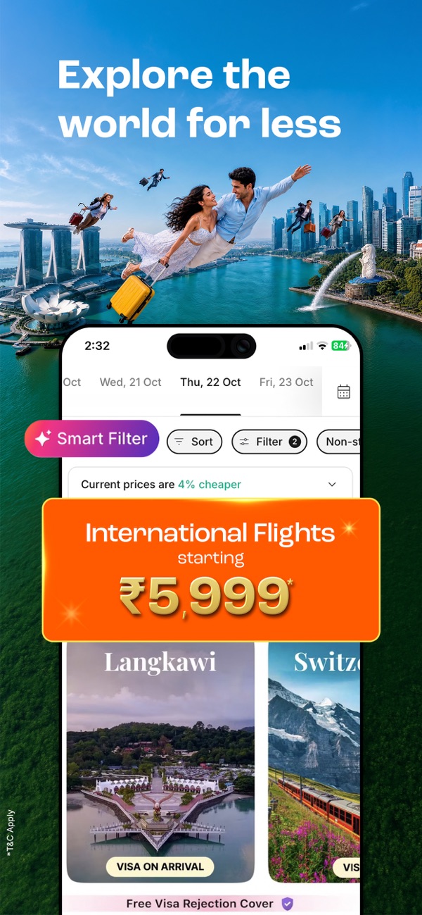 Cleartrip Flights, Hotels, Bus iPhone screenshot 3