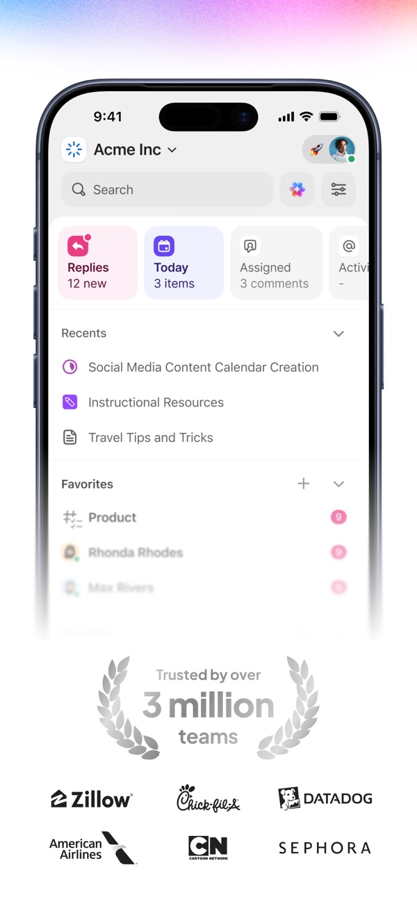 ClickUp iPhone screenshot 2