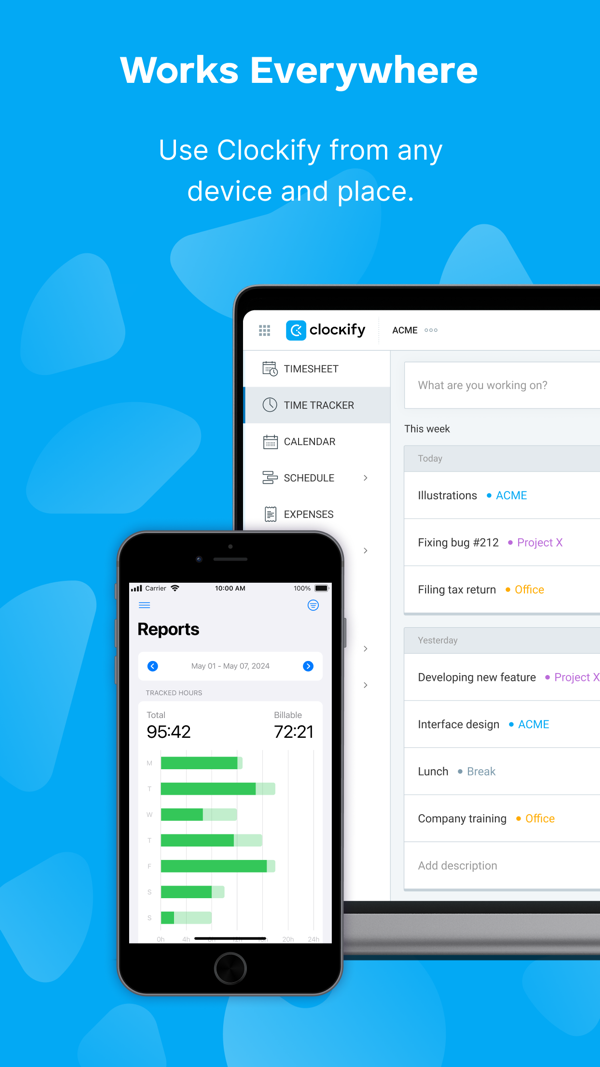 Clockify Time Tracker iPhone screenshot 7