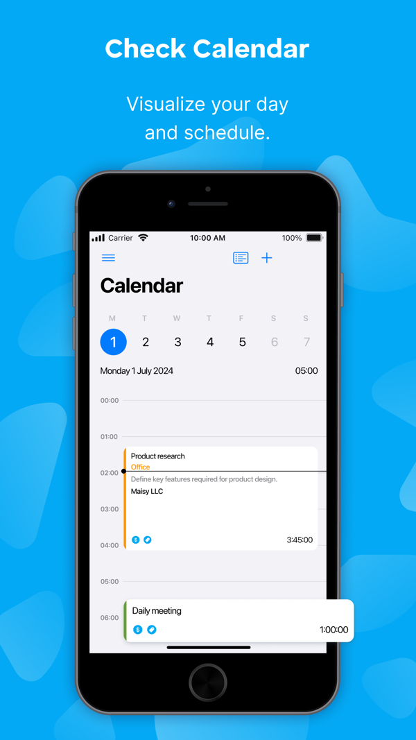 Clockify Time Tracker iPhone screenshot 5