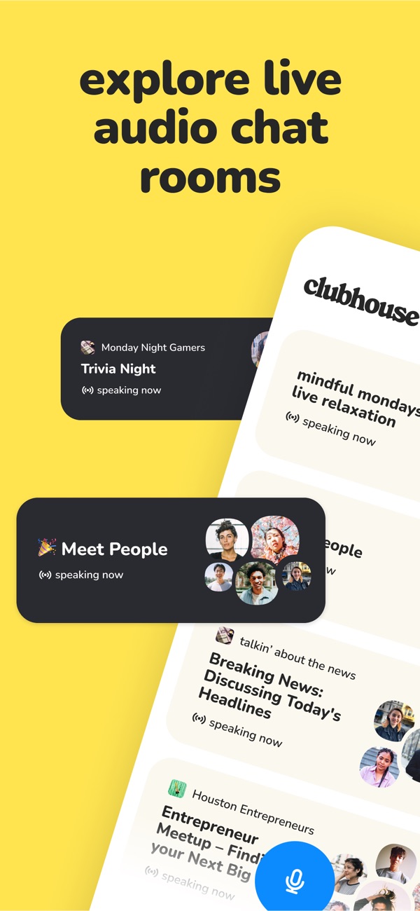 Clubhouse iPhone screenshot 1