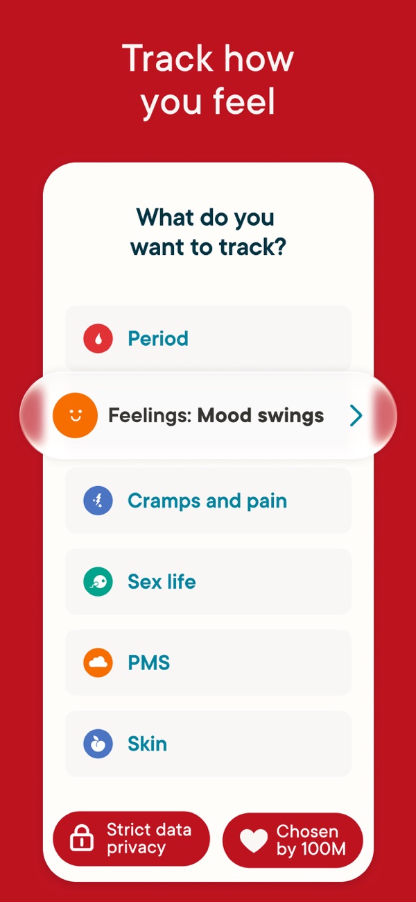 Clue Period & Cycle Tracker iPhone screenshot 3