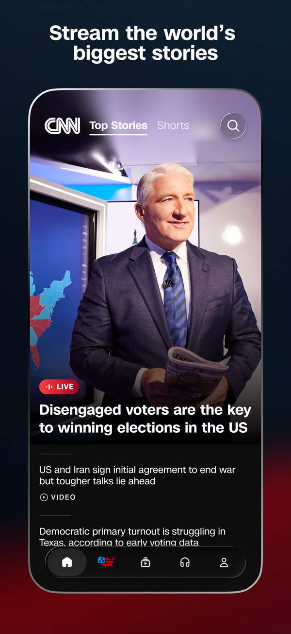 CNN iPhone screenshot 1