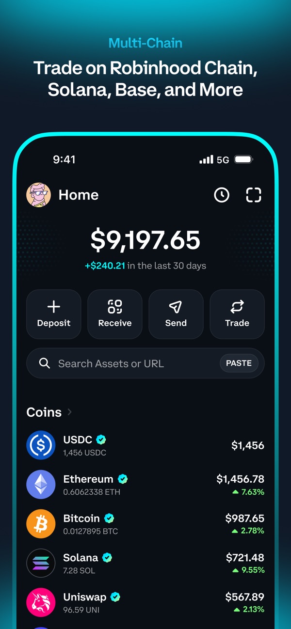 Coinbase Wallet iPhone screenshot 1