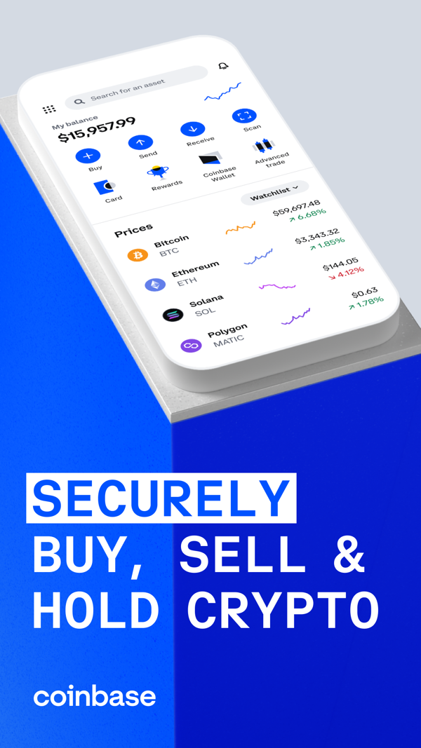 Coinbase iPhone screenshot 1