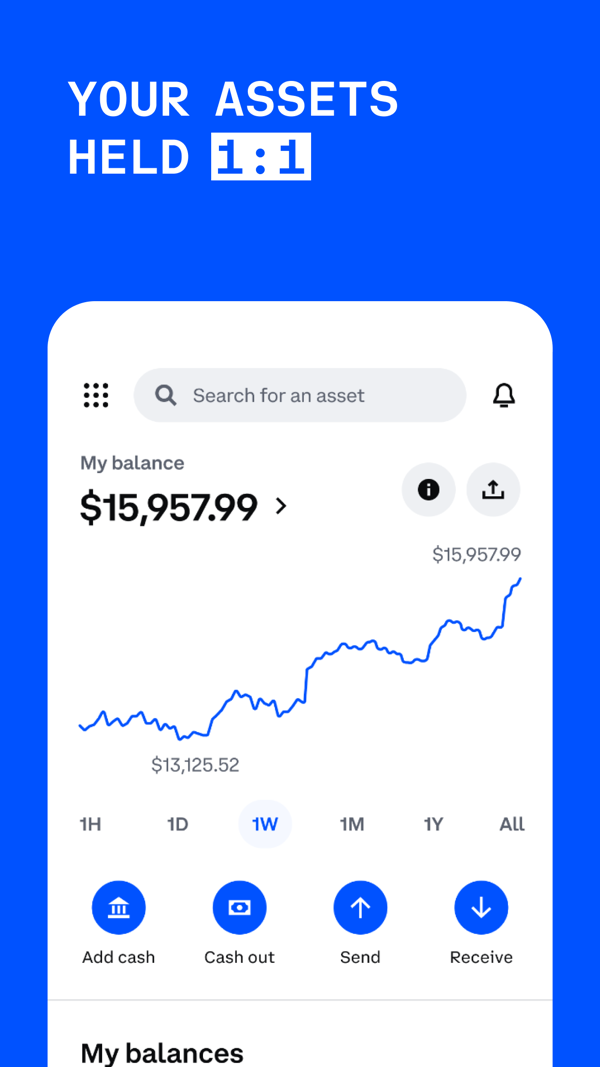 Coinbase iPhone screenshot 5