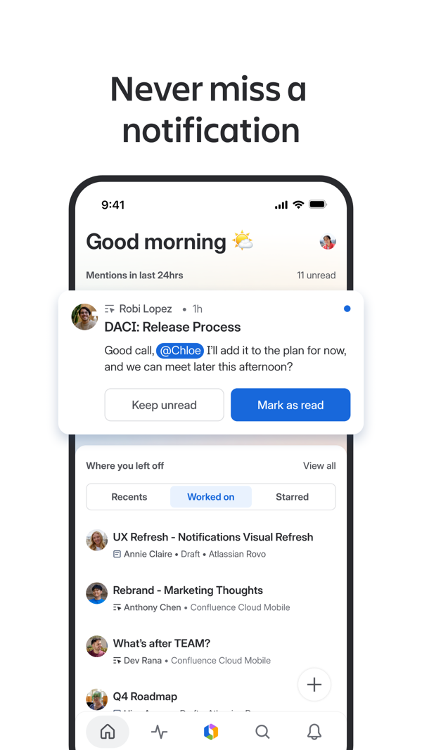 Confluence Cloud iPhone screenshot 2