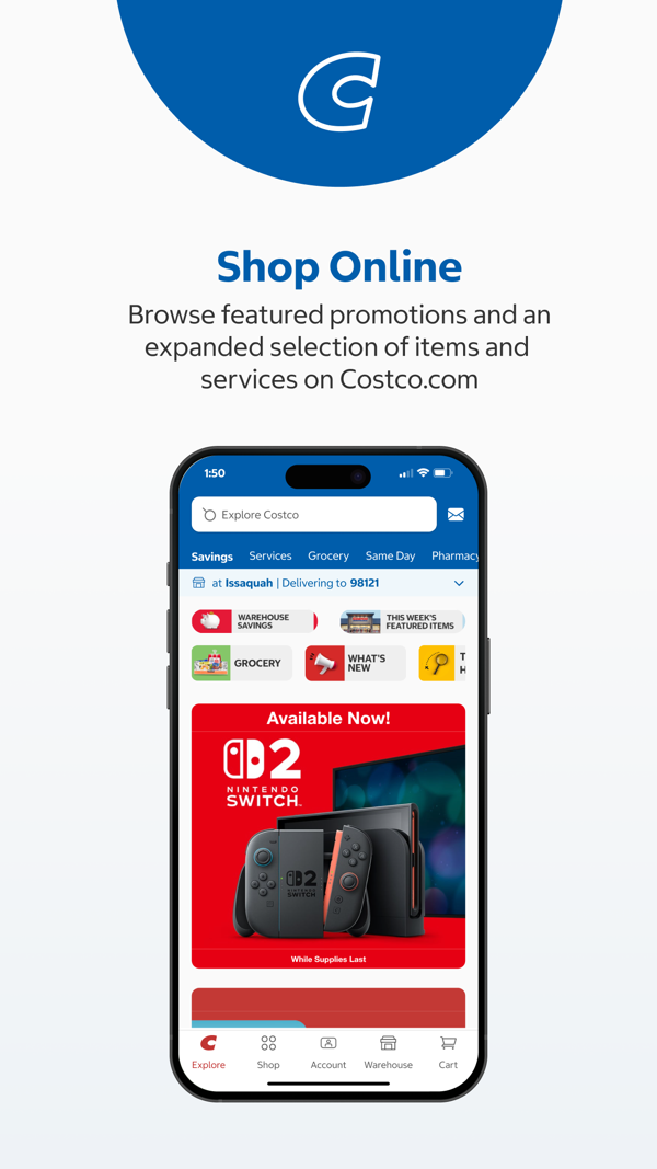 Costco iPhone screenshot 1