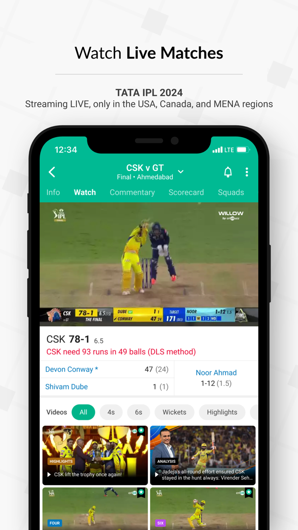 Cricbuzz Live Cricket Scores iPhone screenshot 2