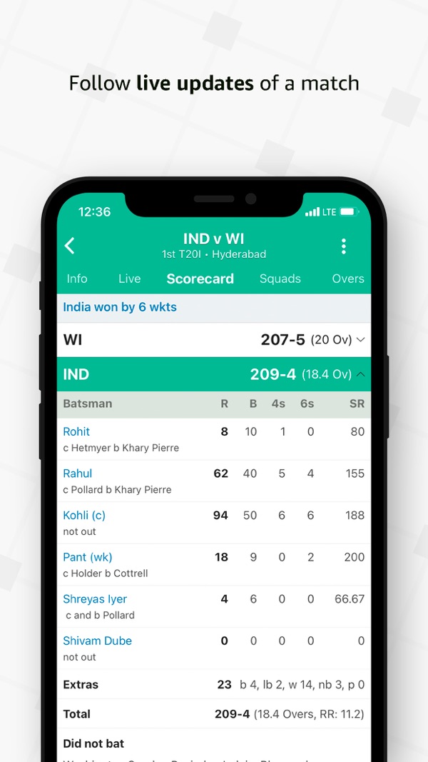 Cricbuzz Live Cricket Scores iPhone screenshot 6
