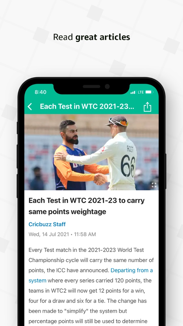 Cricbuzz Live Cricket Scores iPhone screenshot 4