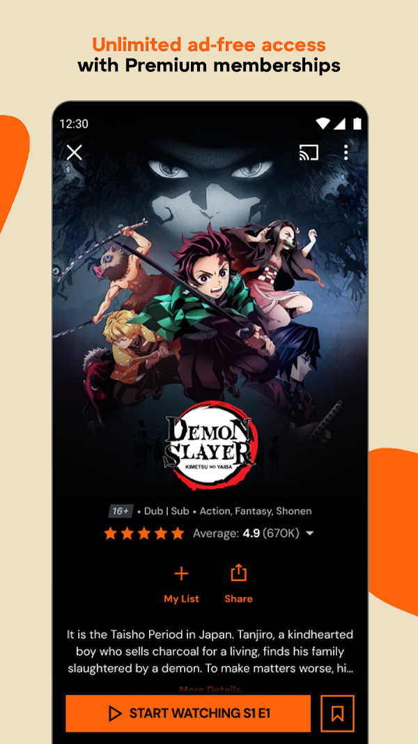 Crunchyroll Android phone screenshot 3