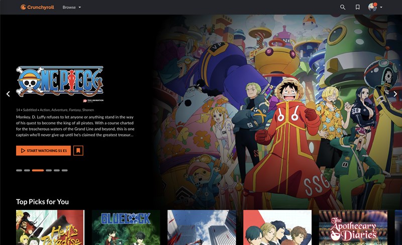 Crunchyroll Windows screenshot 1