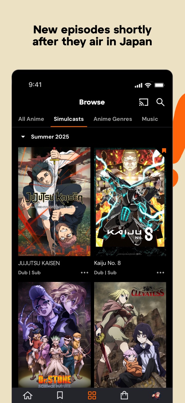Crunchyroll iPhone screenshot 2