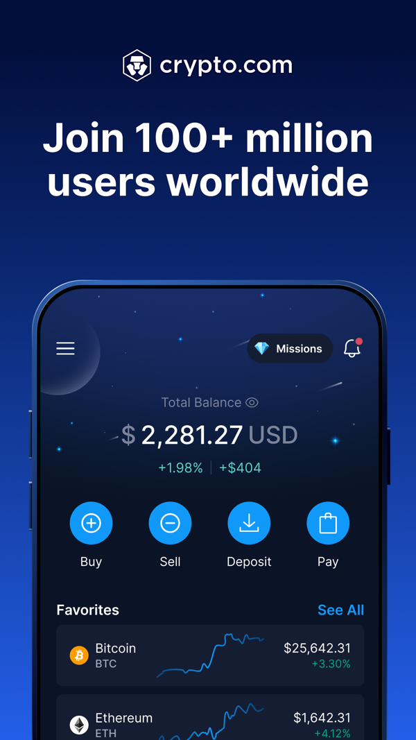 Crypto.com iPhone screenshot 1