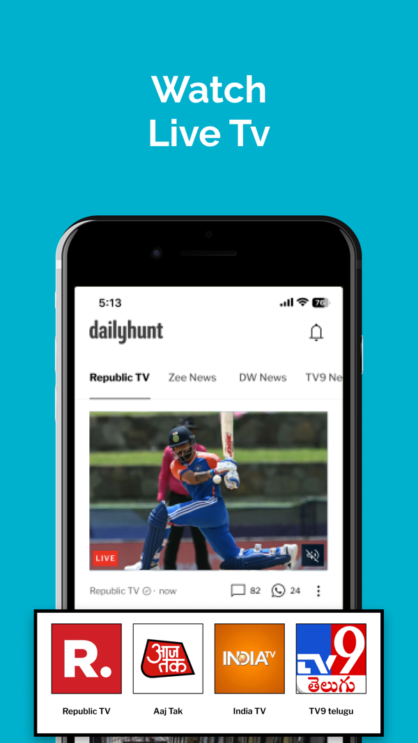 Dailyhunt iPhone screenshot 7