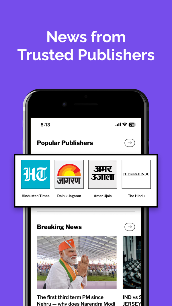 Dailyhunt iPhone screenshot 5