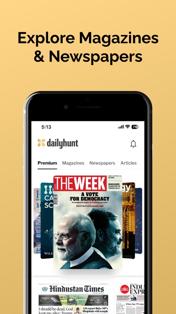 Dailyhunt iPhone screenshot 1