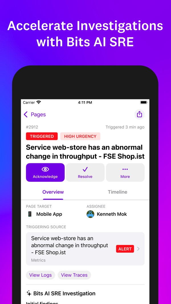 Datadog iPhone screenshot 4