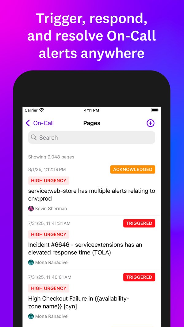 Datadog iPhone screenshot 6