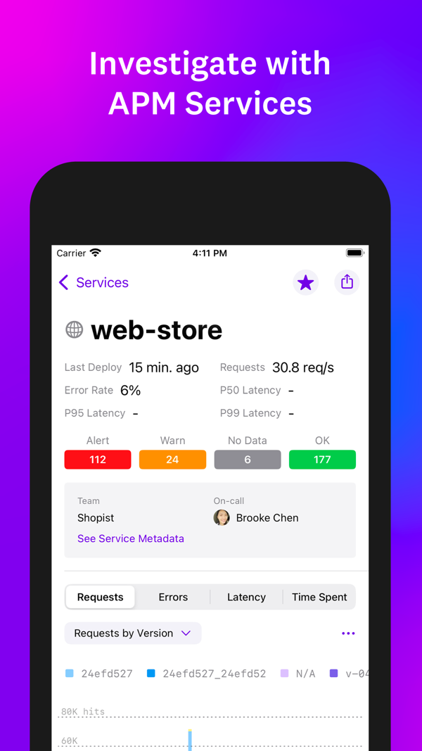 Datadog iPhone screenshot 9