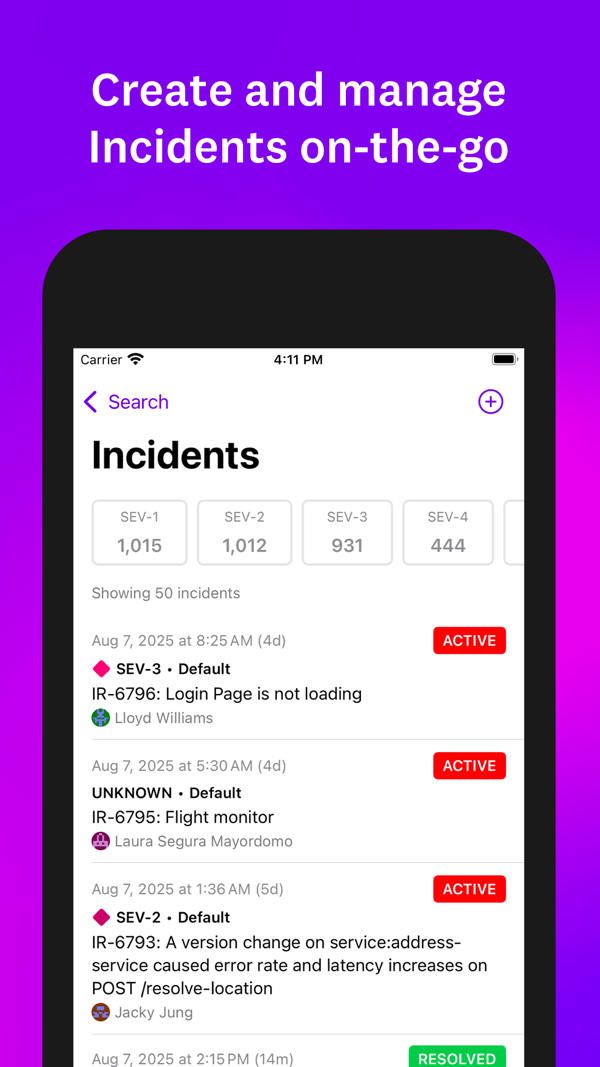 Datadog iPhone screenshot 2