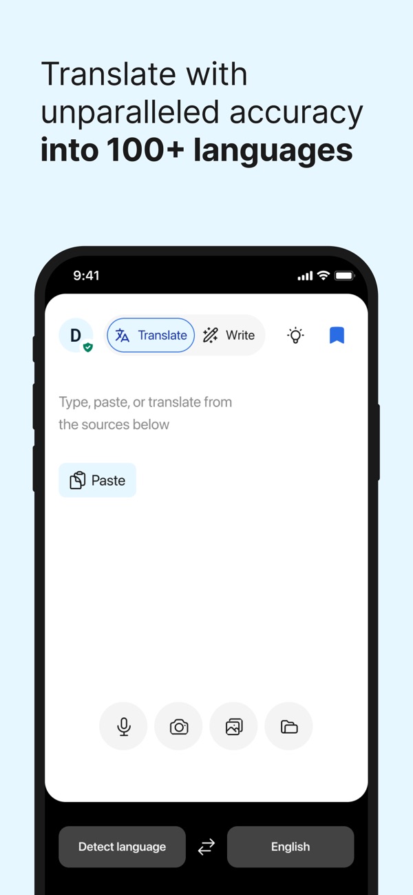 DeepL Translate iPhone screenshot 2