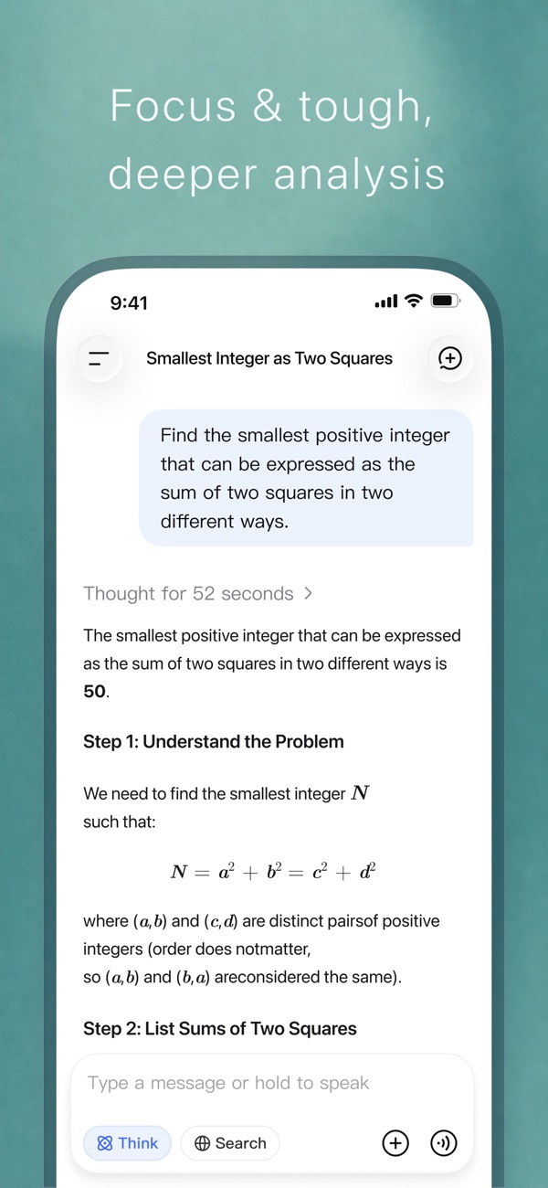 DeepSeek iPhone screenshot 4