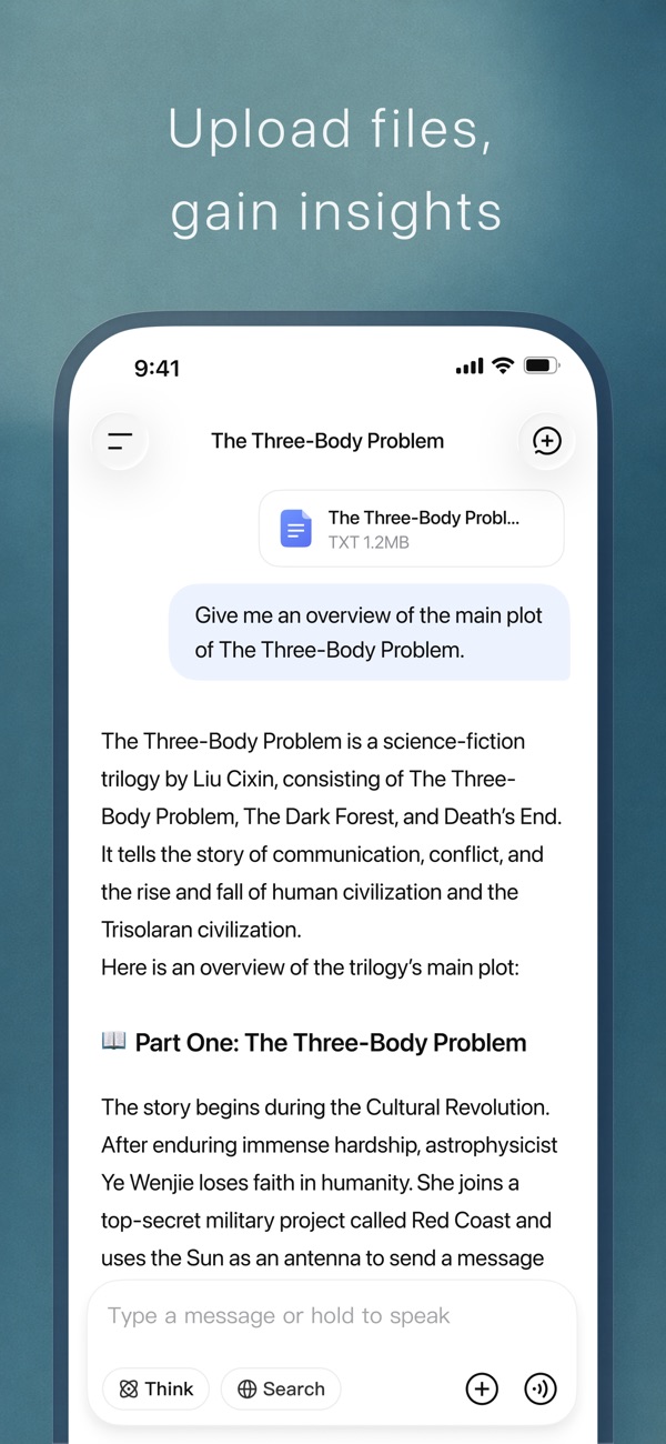 DeepSeek iPhone screenshot 5