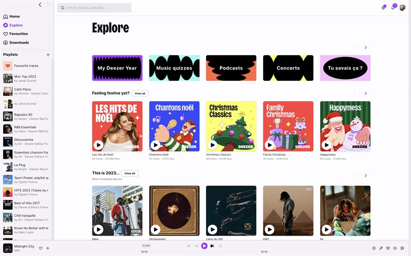 Deezer Windows screenshot 1