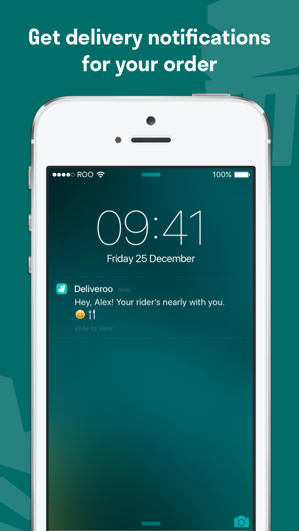 Deliveroo iPhone screenshot 5