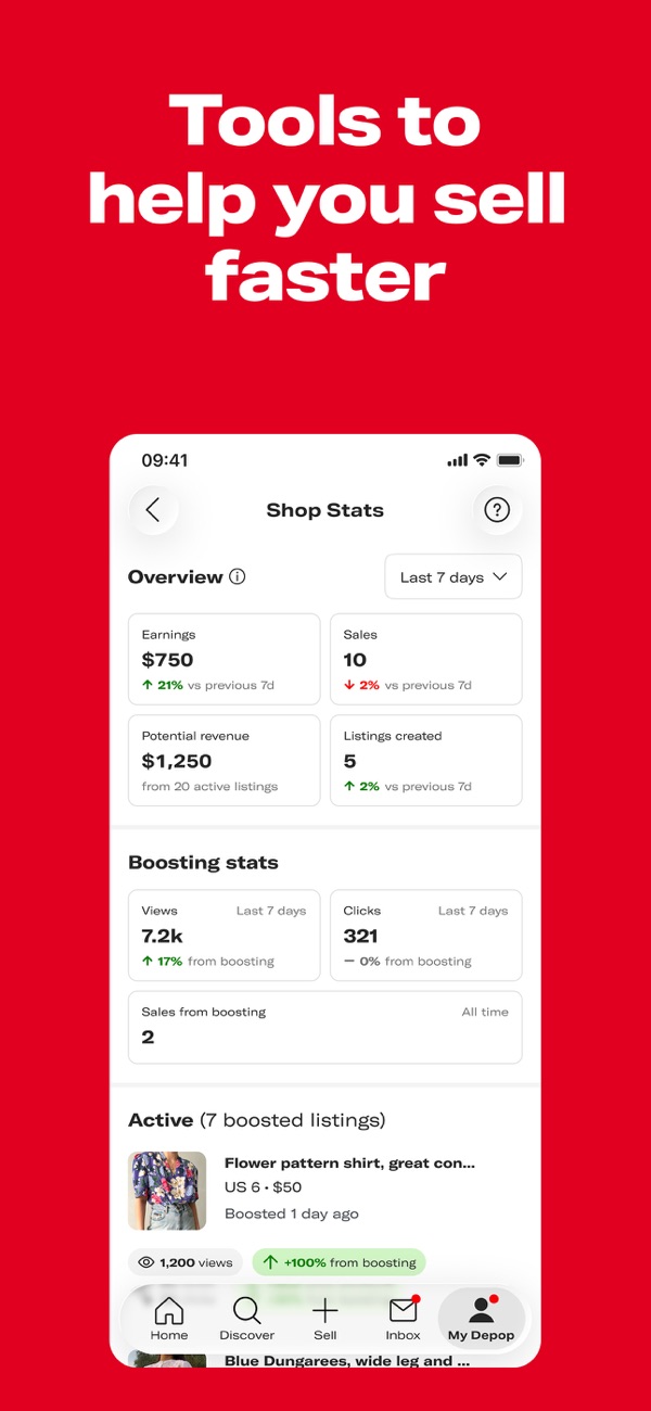 Depop iPhone screenshot 5