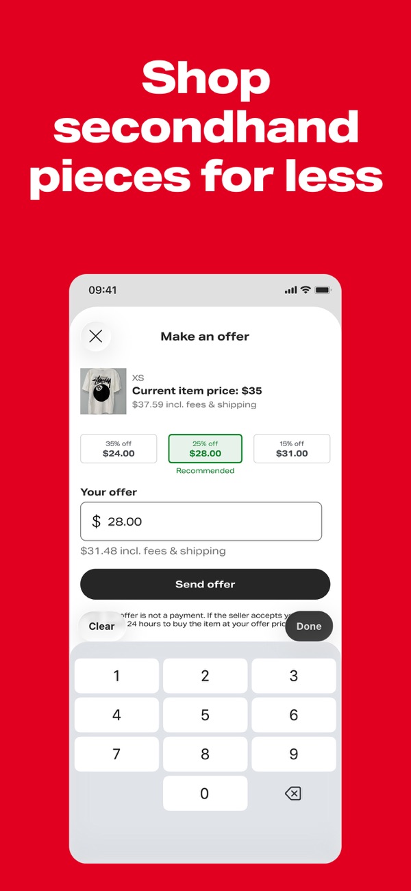 Depop iPhone screenshot 7