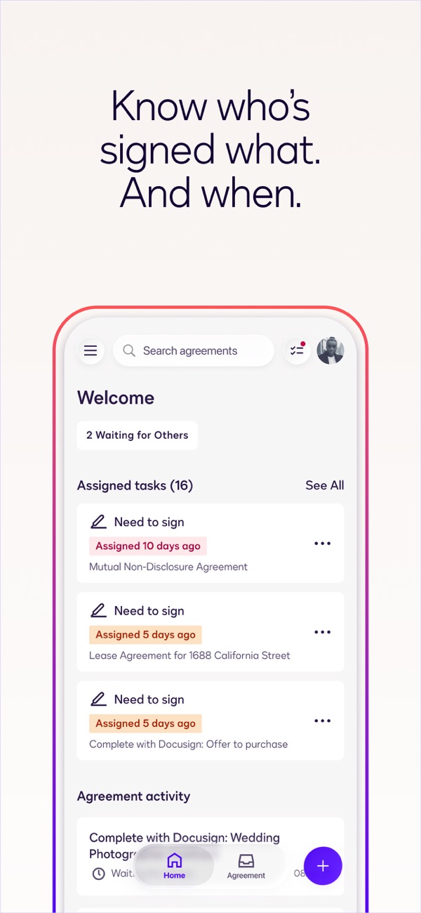 Docusign iPhone screenshot 3