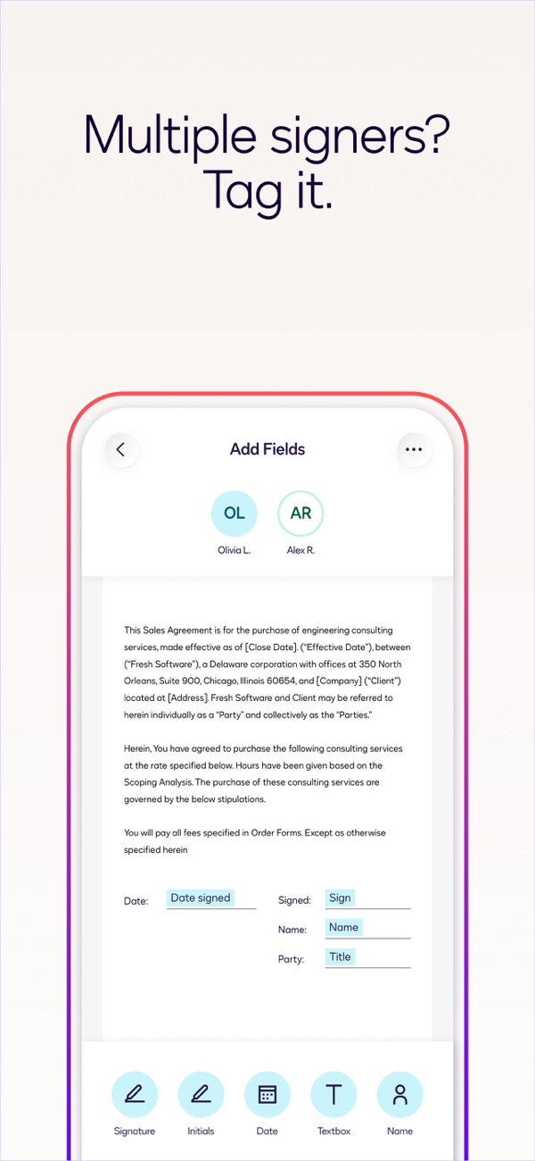 Docusign iPhone screenshot 5